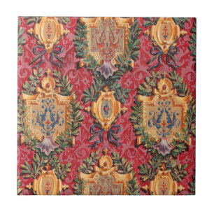 Azulejo De Cerâmica Padrão Floral Francês Decorativo Antiquado