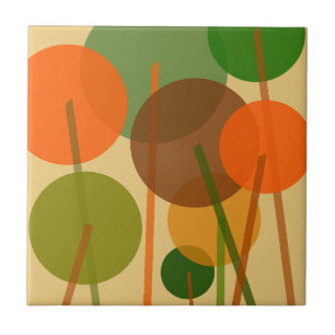 Azulejo De Cerâmica Padrão Floral Geométrico abstrato Moderno