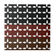 Padrão Floral Geométrico de Stripes Coloridas