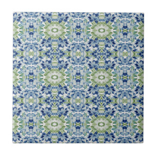Azulejo De Cerâmica Padrão Floral Greem BOHO