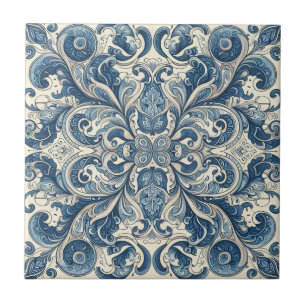 Azulejo De Cerâmica Padrão floral italiano moderno da colheita#10