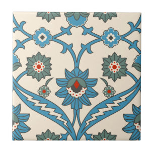 Azulejo De Cerâmica Padrão Floral Iznik Vintage