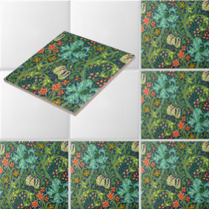 Azulejo De Cerâmica Padrão Floral Lírio de William Morris