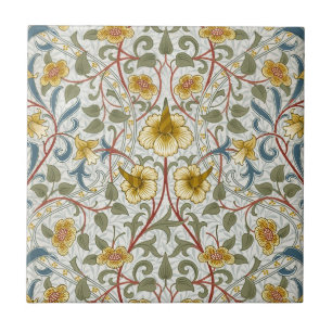 Azulejo De Cerâmica Padrão Floral Narciso William Morris