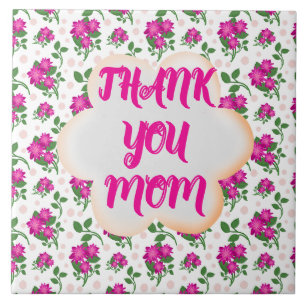 Azulejo De Cerâmica Padrão floral personalizado e customizado