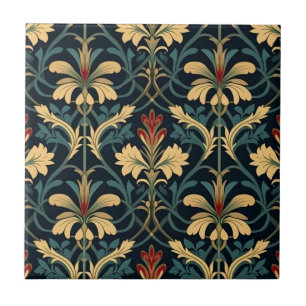 Azulejo De Cerâmica Padrão Floral Vitoriano