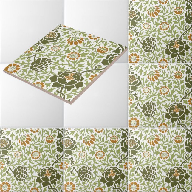 Azulejo De Cerâmica Padrão Floral William Morris Grafton (Criador carregado)