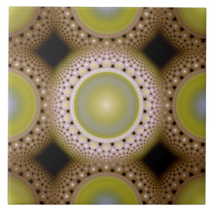 Azulejo De Cerâmica Padrão fractal de Natal