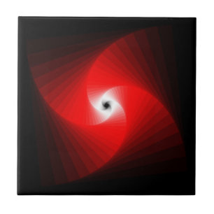 Azulejo De Cerâmica Padrão fractal espiral