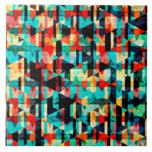 Azulejo De Cerâmica Padrão geométrico abstrato