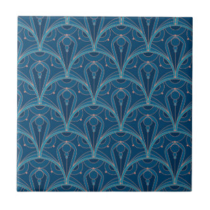 Azulejo De Cerâmica Padrão geométrico Art Deco repetitivo