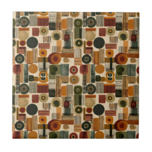 Azulejo De Cerâmica Padrão Geométrico Dark Mid Century (2)