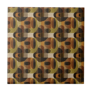 Azulejo De Cerâmica Padrão Geométrico Dark Mid Century (3)
