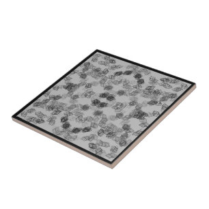 Azulejo De Cerâmica Padrão Geométrico das Formas Retangulares da Cinza