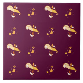 Azulejo De Cerâmica Padrão Geométrico de abstrato