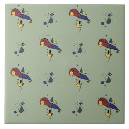 Azulejo De Cerâmica Padrão Geométrico de abstrato