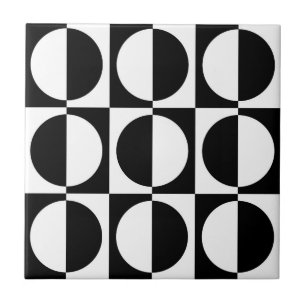 Azulejo De Cerâmica Padrão Geométrico do Estilo de Imagem Retroativa d