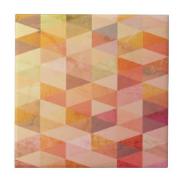 Azulejo De Cerâmica Padrão Geométrico do Triângulo Suave