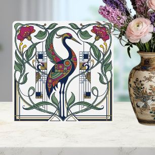 Azulejo De Cerâmica Padrão Geométrico Floral de Cerâmica Grou Art Nouv