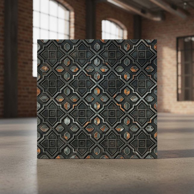 Azulejo De Cerâmica Padrão Geométrico Industrial #2 ID1227 (Criador carregado)
