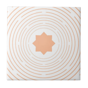 Azulejo De Cerâmica Padrão Geométrico Islâmico do Círculo da Estrela F