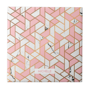 Azulejo De Cerâmica Padrão Geométrico Marble