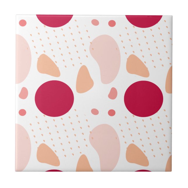 Azulejo De Cerâmica Padrão Geométrico Moderno (Frente)