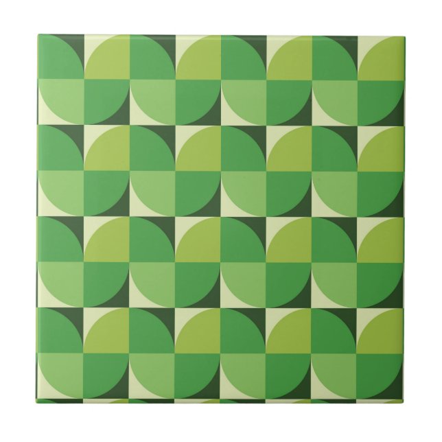 Azulejo De Cerâmica padrão geométrico moderno de meados do século em v (Frente)