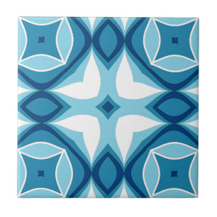 Azulejo De Cerâmica Padrão Geométrico Moderno do Azulejo Denim Azul e