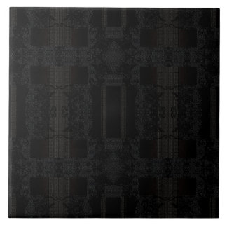 Azulejo De Cerâmica Padrão Geométrico Preto – Design Minimalista Moder