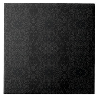 Azulejo De Cerâmica Padrão Geométrico Preto – Design Minimalista Moder