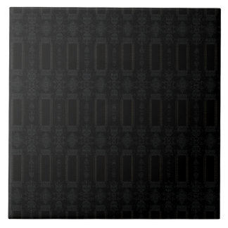Azulejo De Cerâmica Padrão Geométrico Preto – Design Minimalista Moder