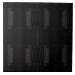 Azulejo De Cerâmica Padrão Geométrico Preto – Design Minimalista Moder