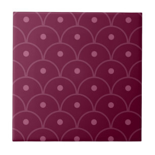 Azulejo De Cerâmica Padrão Geométrico Rosa