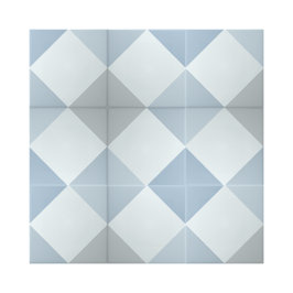 Azulejo De Cerâmica Padrão Geométrico Simples de Diamante Azul