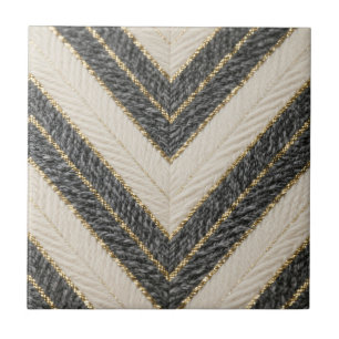 Azulejo De Cerâmica Padrão Glam Chevron Ziguezague