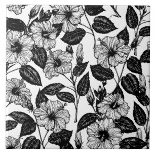 Azulejo De Cerâmica Padrão Hibiscus