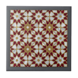 Azulejo De Cerâmica Padrão Infinito de Mosaico Marroquino de Luxo Zell