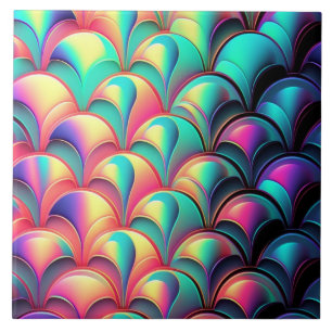 Azulejo De Cerâmica Padrão iridescente da moda