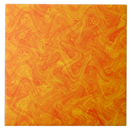 Azulejo De Cerâmica Padrão Laranja Amarelo Mármore
