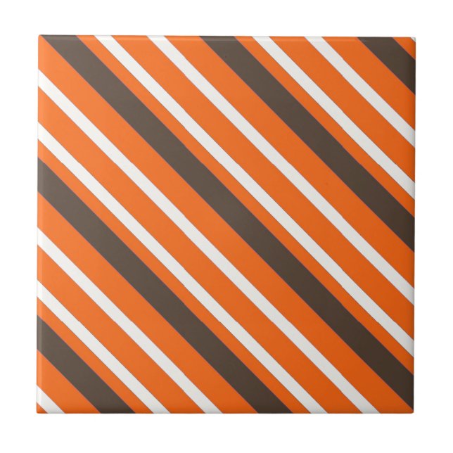 Azulejo De Cerâmica Padrão Laranja Escuro (Frente)