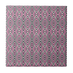 Azulejo De Cerâmica Padrão magenta e azul