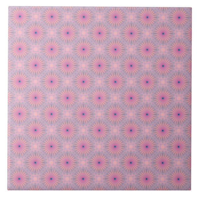 Azulejo De Cerâmica Padrão Mandala (Frente)