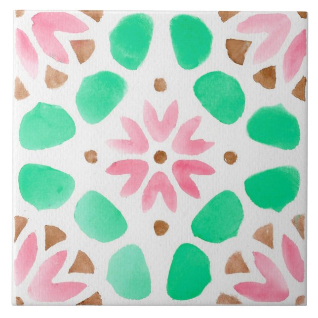 Azulejo De Cerâmica padrão marroquino  (Frente)