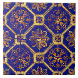 Azulejo De Cerâmica Padrão marroquino Roxo e Laranja