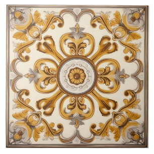 Azulejo De Cerâmica Padrão mediterrânico italiano Vintage