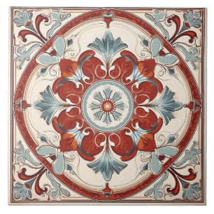 Azulejo De Cerâmica Padrão mediterrânico italiano Vintage