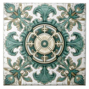 Azulejo De Cerâmica Padrão mediterrânico italiano Vintage