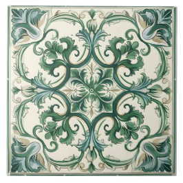 Azulejo De Cerâmica Padrão mediterrânico italiano Vintage