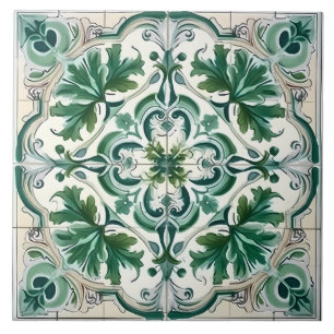Azulejo De Cerâmica Padrão mediterrânico italiano Vintage